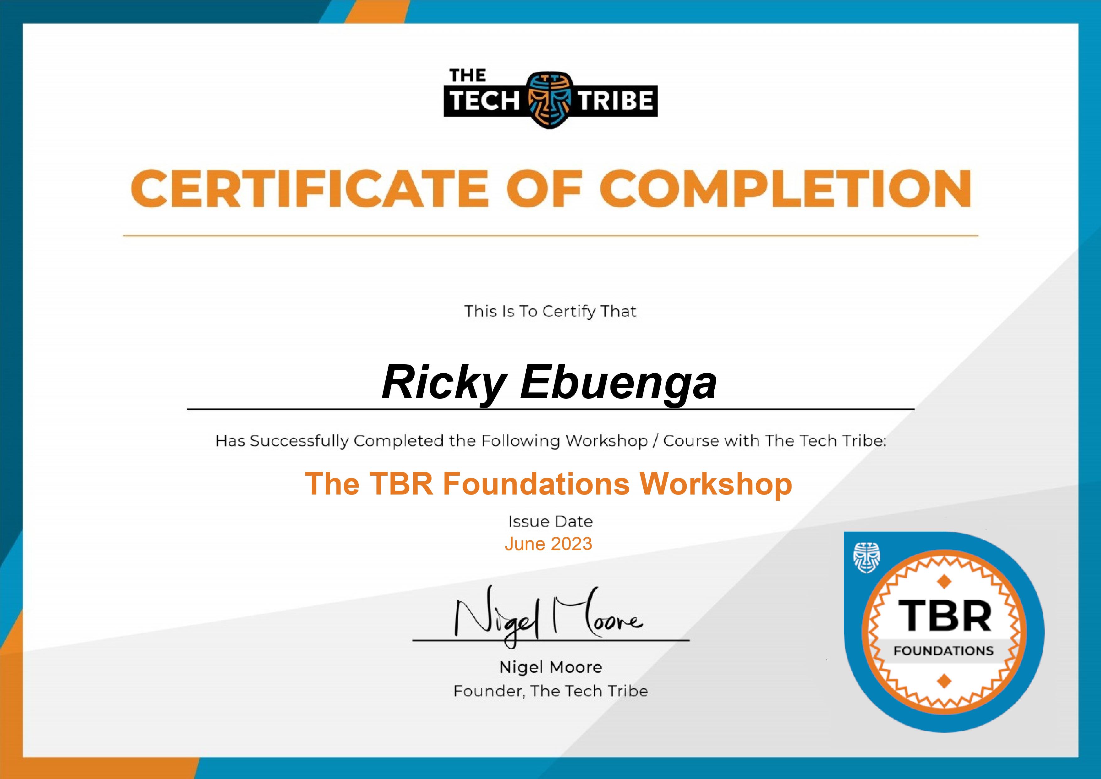 The Technology Business Reviews Foundations Workshop