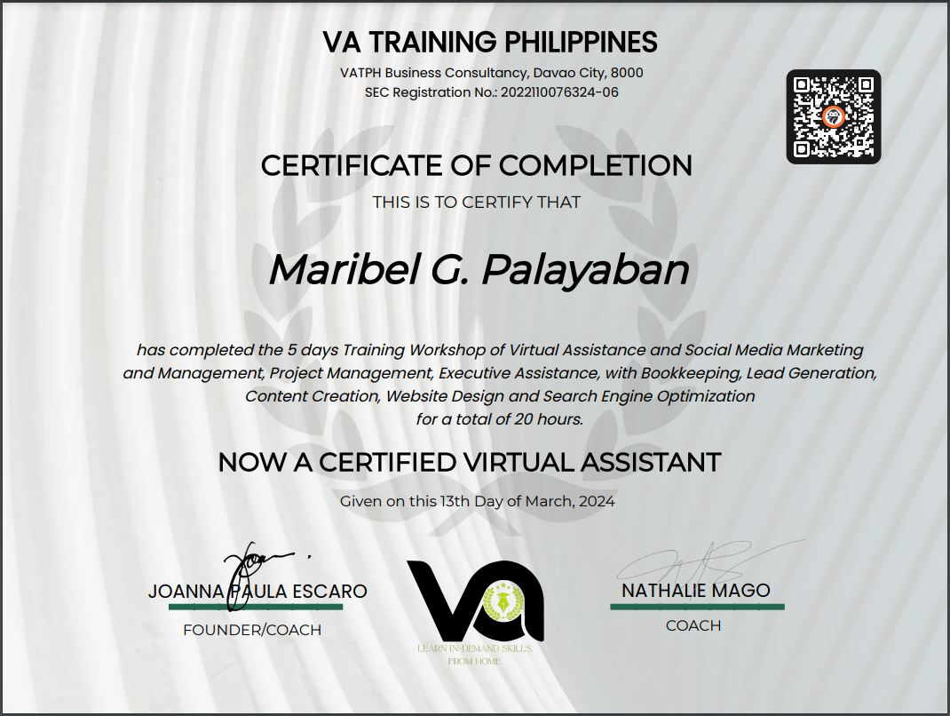 Virtual Assistance & Social Media Training