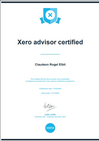 Xero Advisor Certified