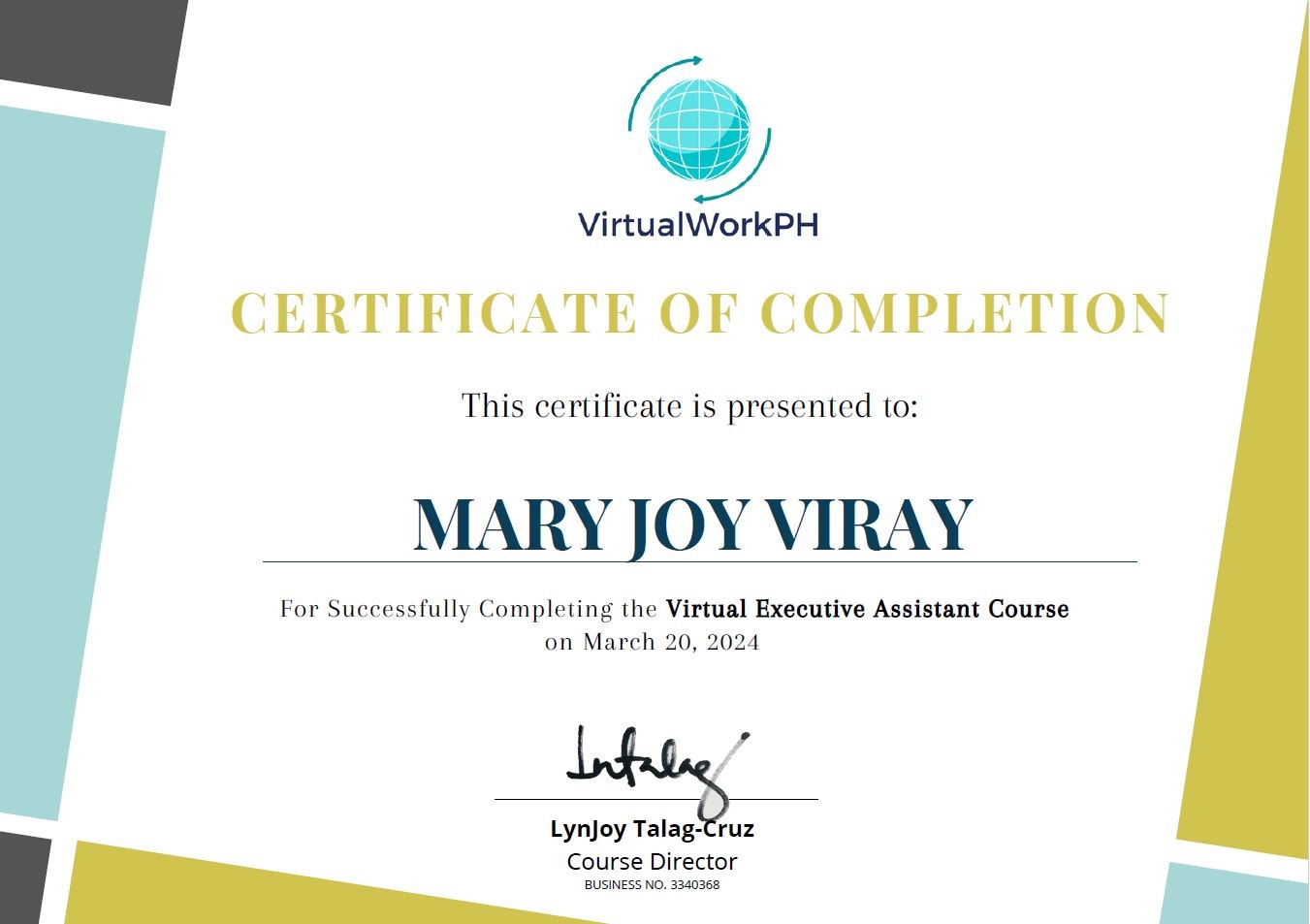 Virtual Executive Assistant Course