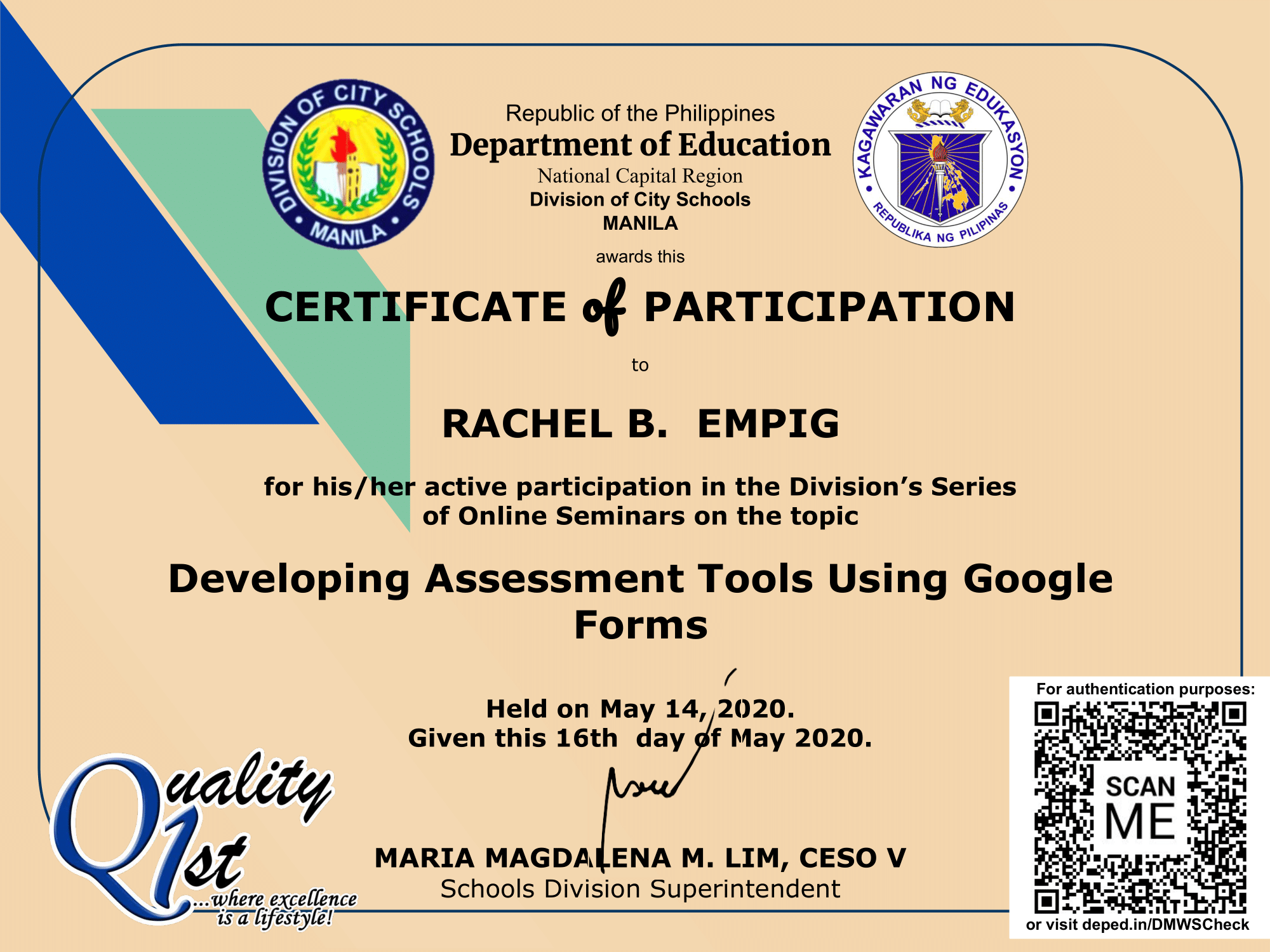 Developing Assessment Tools Using Google Forms