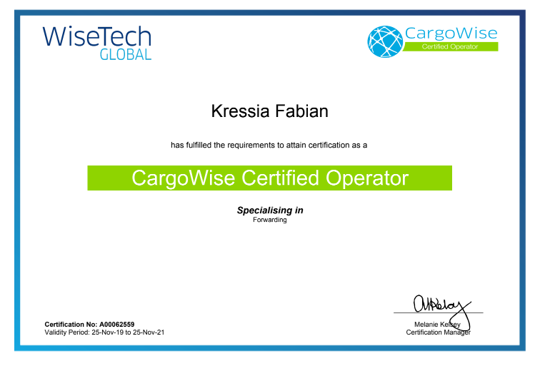 CargoWise Certified Operator