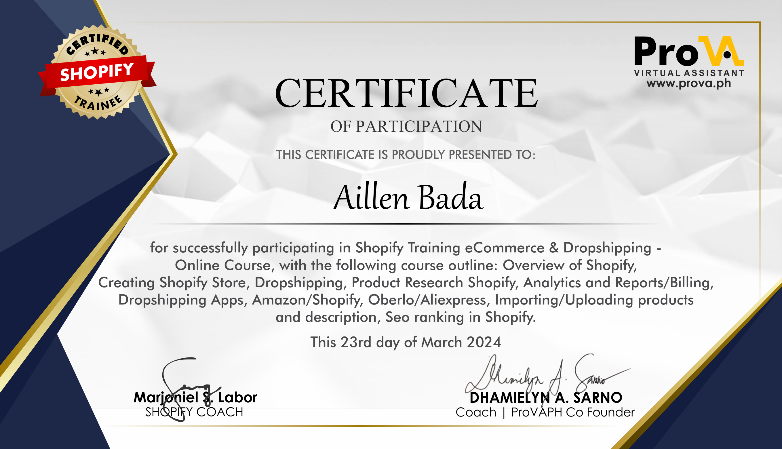 Shopify eCommerce & Dropshipping
