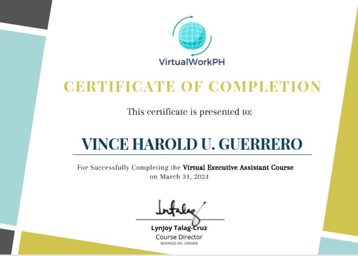 Virtual Executive Assistant Course