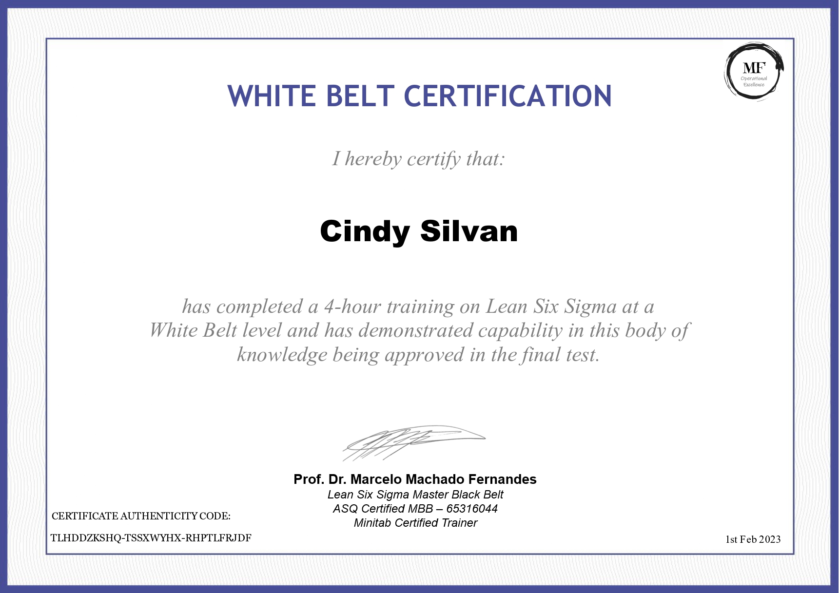 White Belt six sigma