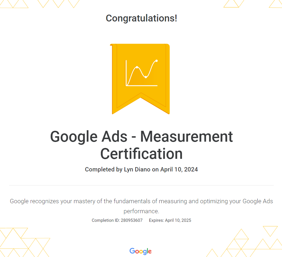 Google Ads - Measurement Certification by Google