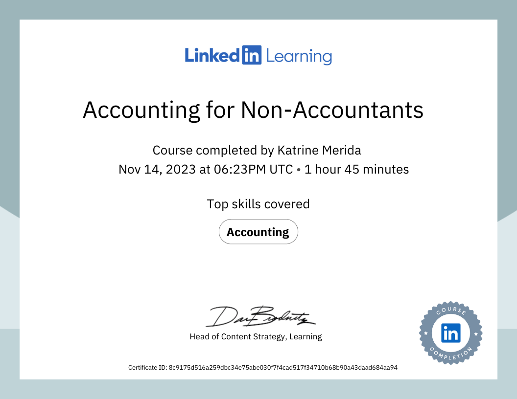 Accounting for Non-Accountants