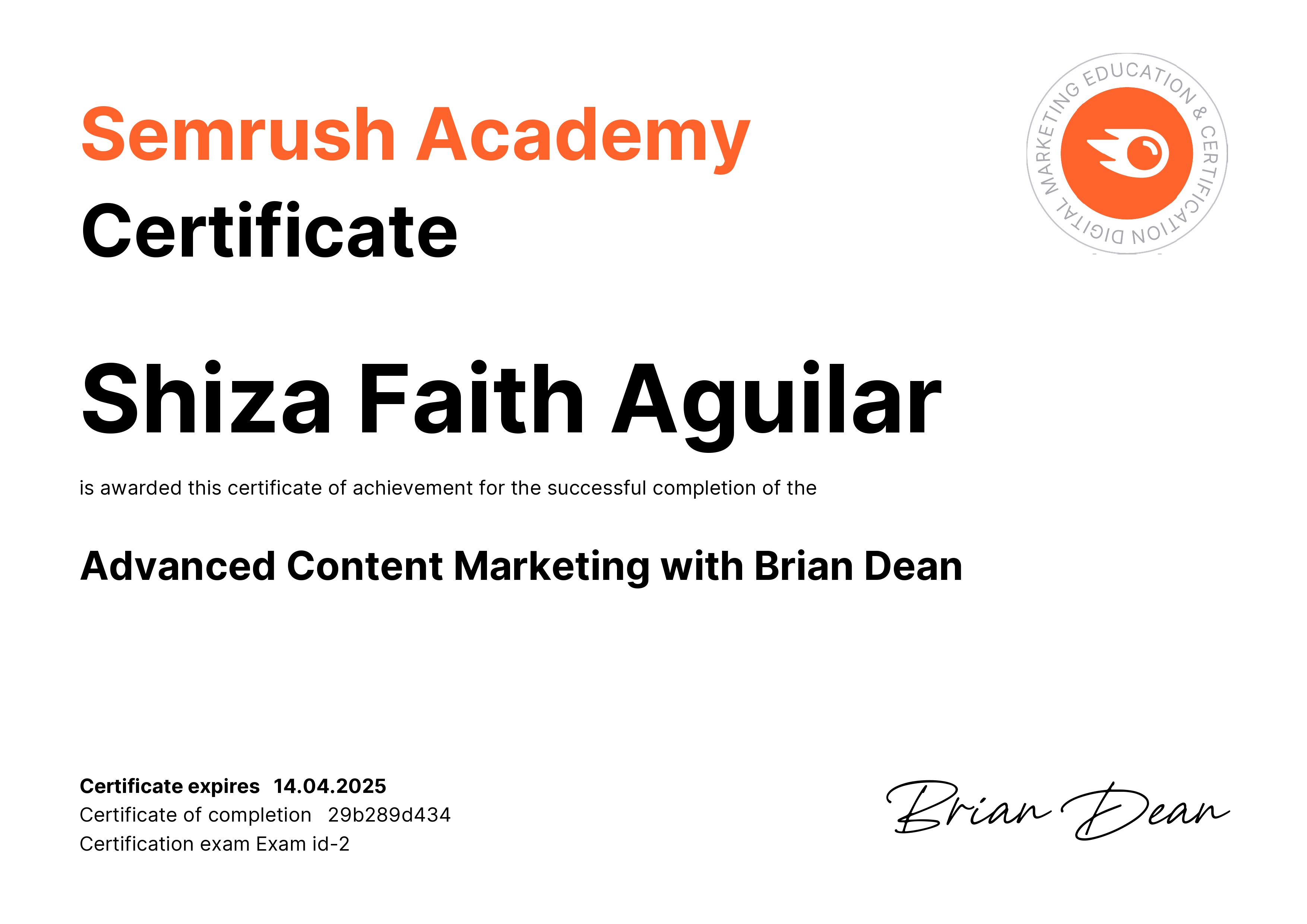 Advanced Content Marketing Course