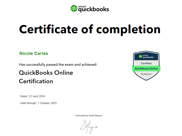 QuickBooks Online Certification