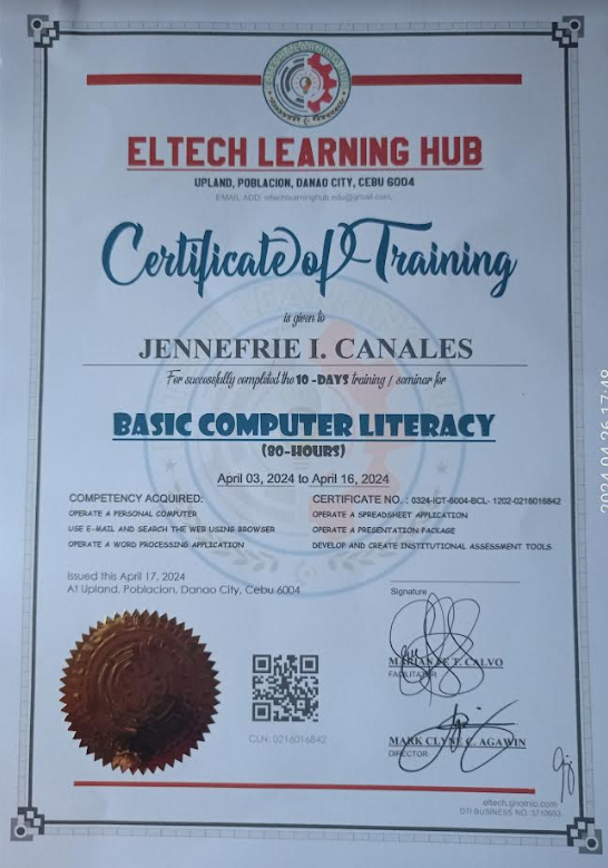 BSAIC COMPUTER LITERACY