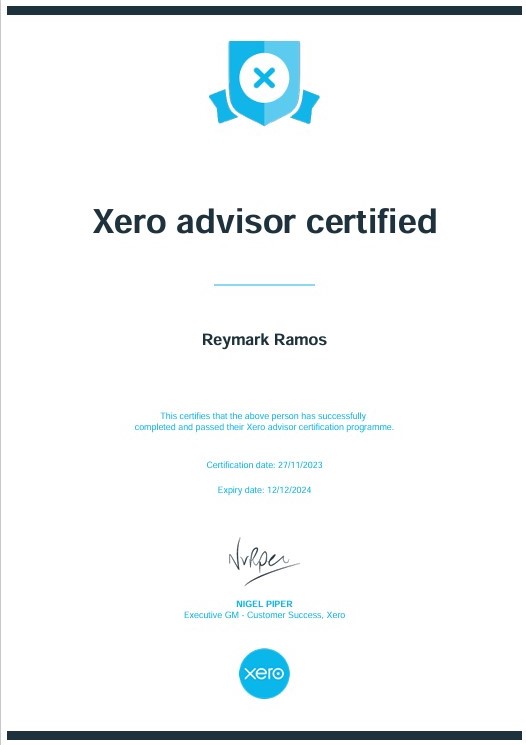 Xero advisor certified