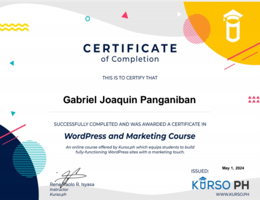 WordPress and Marketing Course
