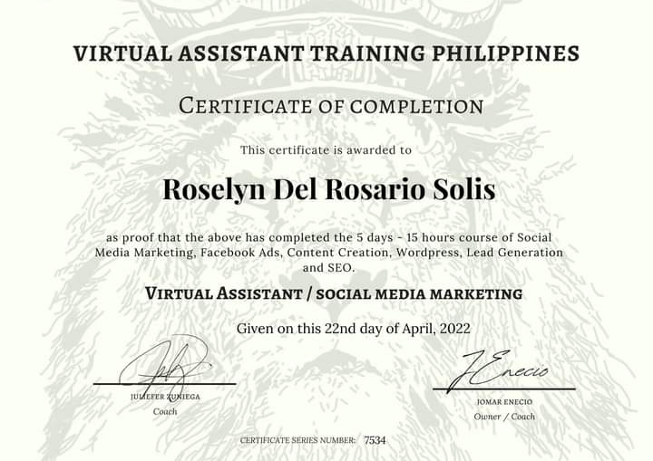 Virtual Assistant / Social Media MArketing