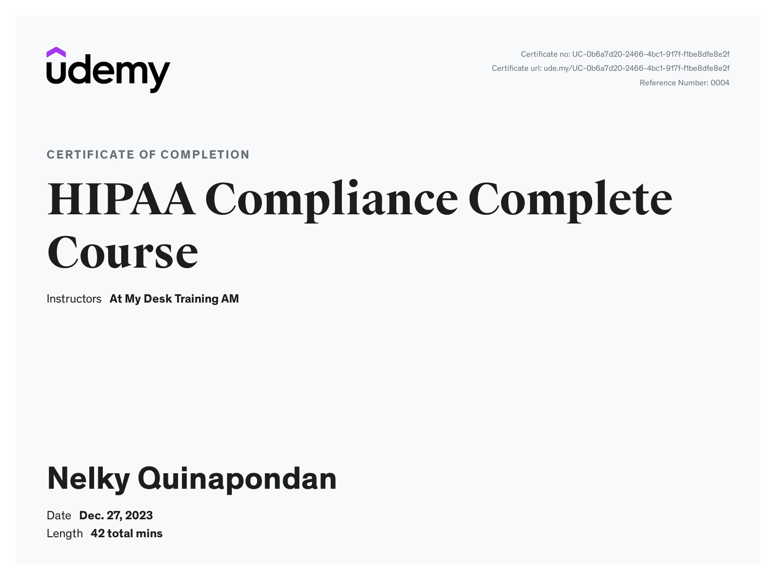 HIPAA Compliance Training