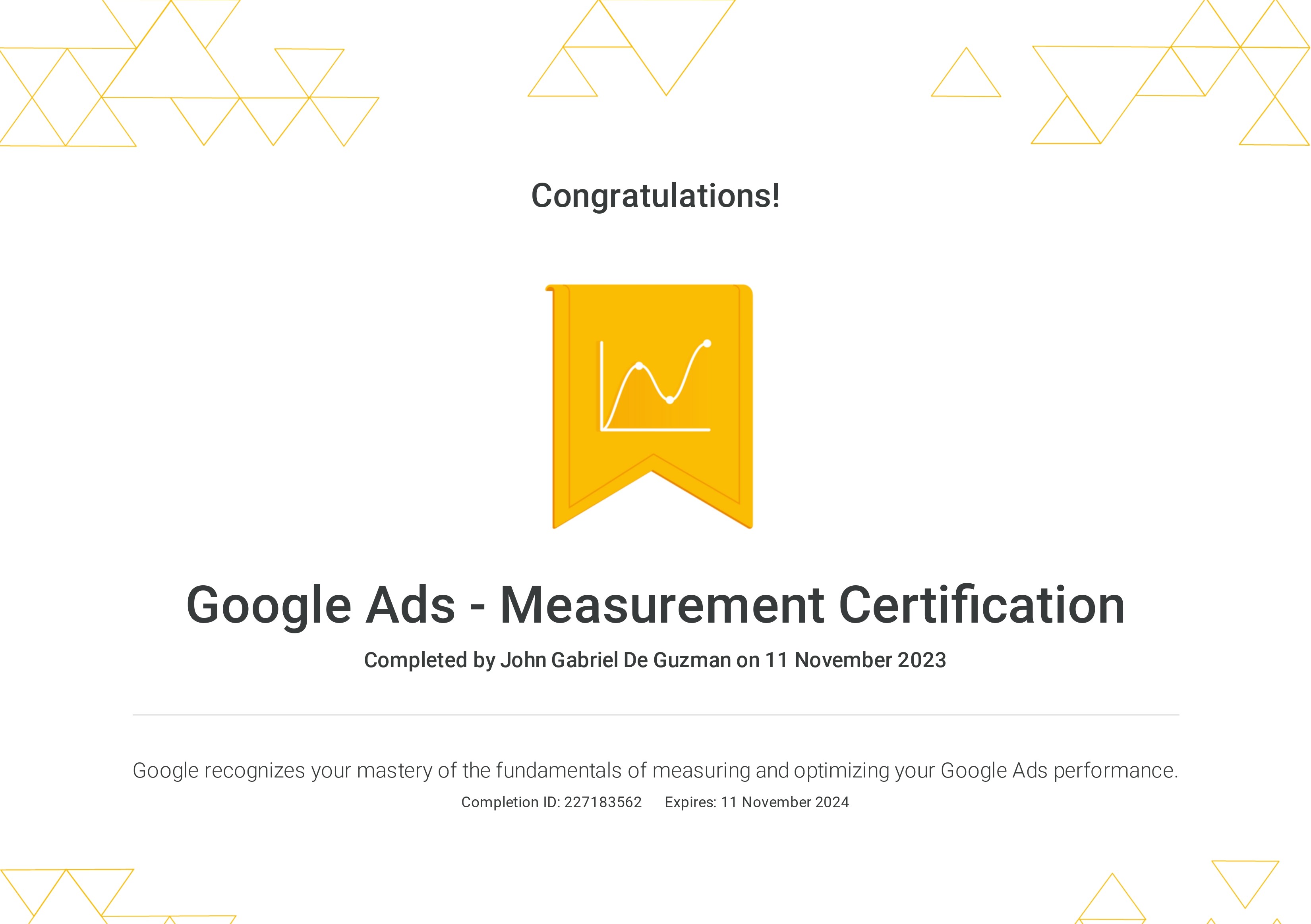 Google Ads - Measurement Certification