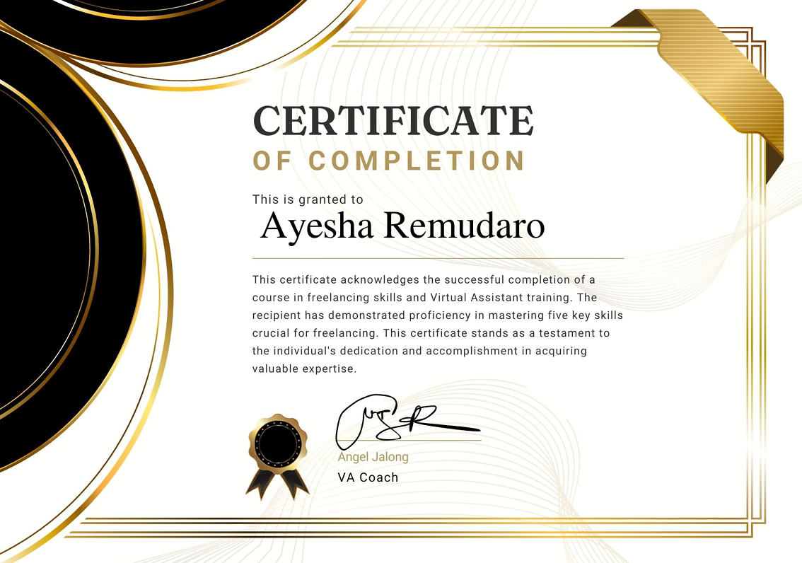 Certified Virtual Assistant