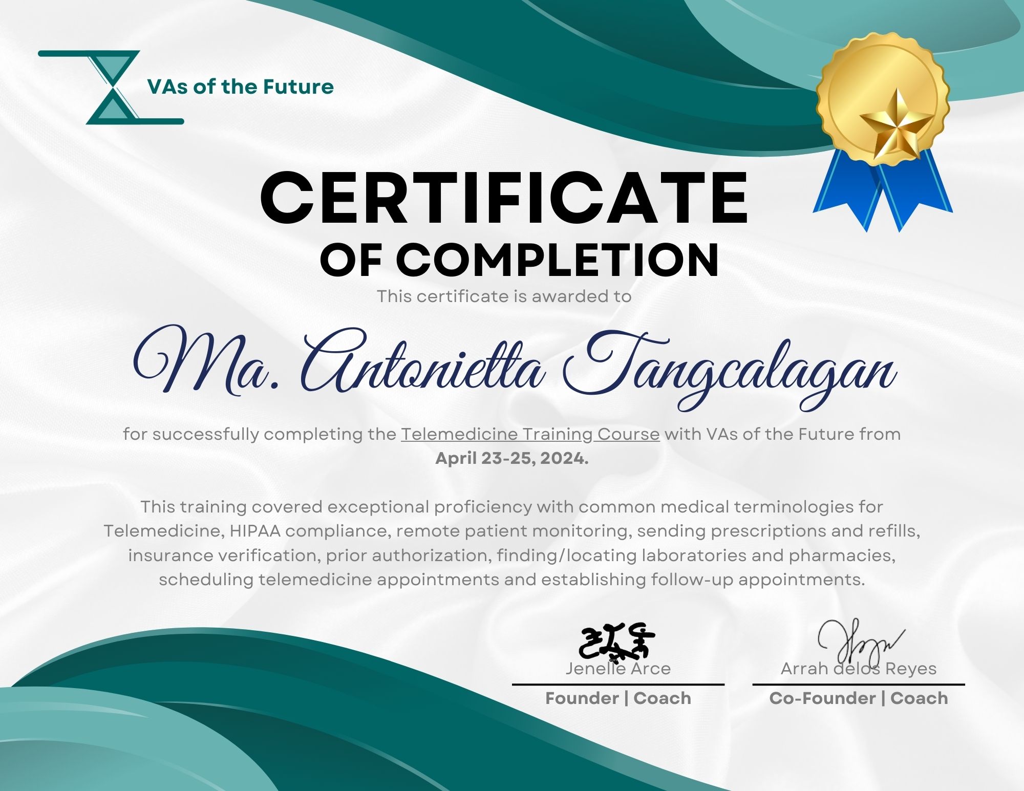 Telemedicine Certificate