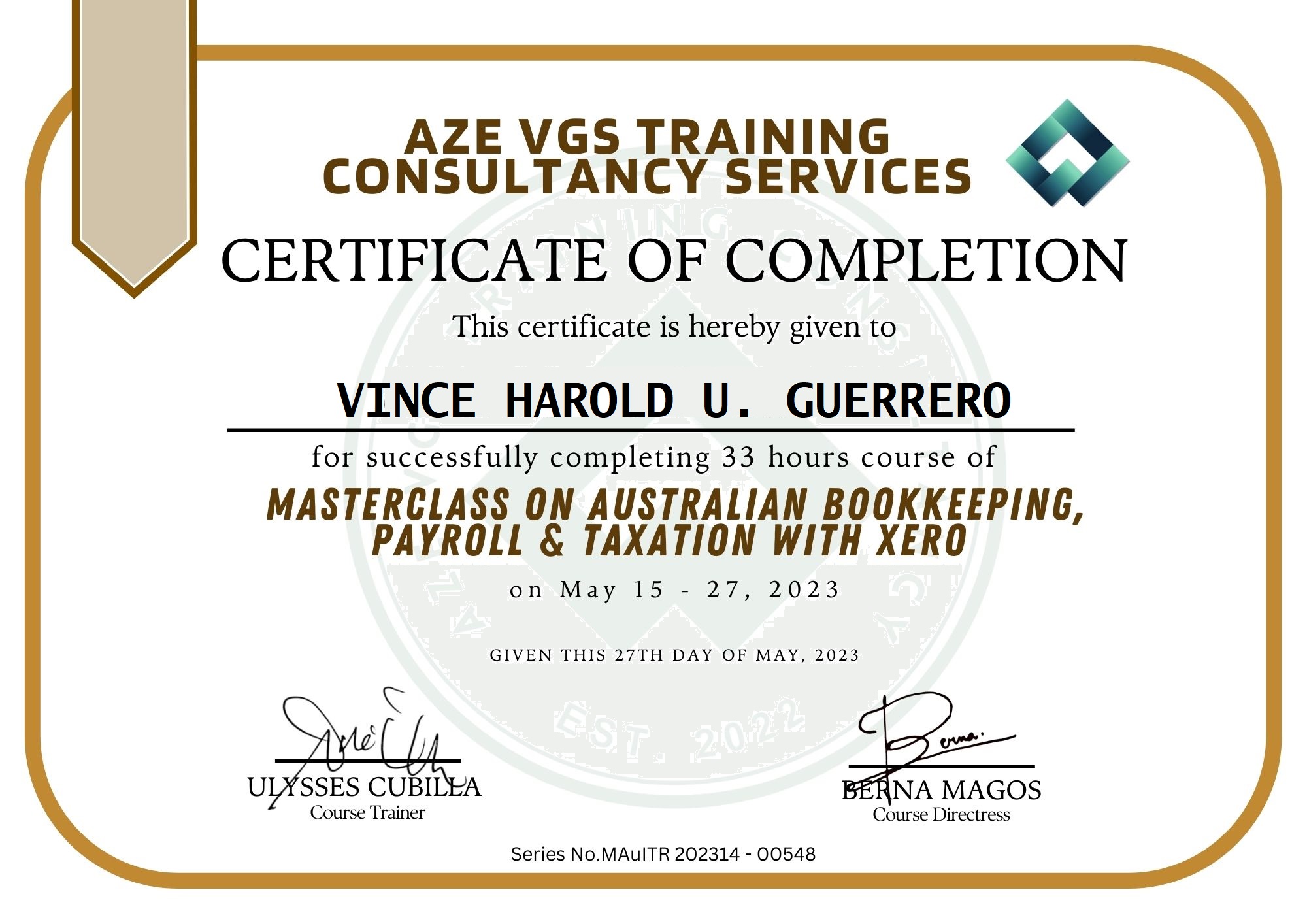 MASTERALCLASS ON AUSTRALIAN BOOKKEEPING, PAYROLL & TAXATION WITH XERO