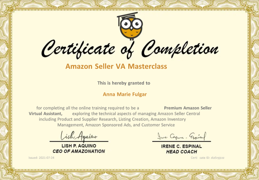 Amazon Seller VA Masterclass