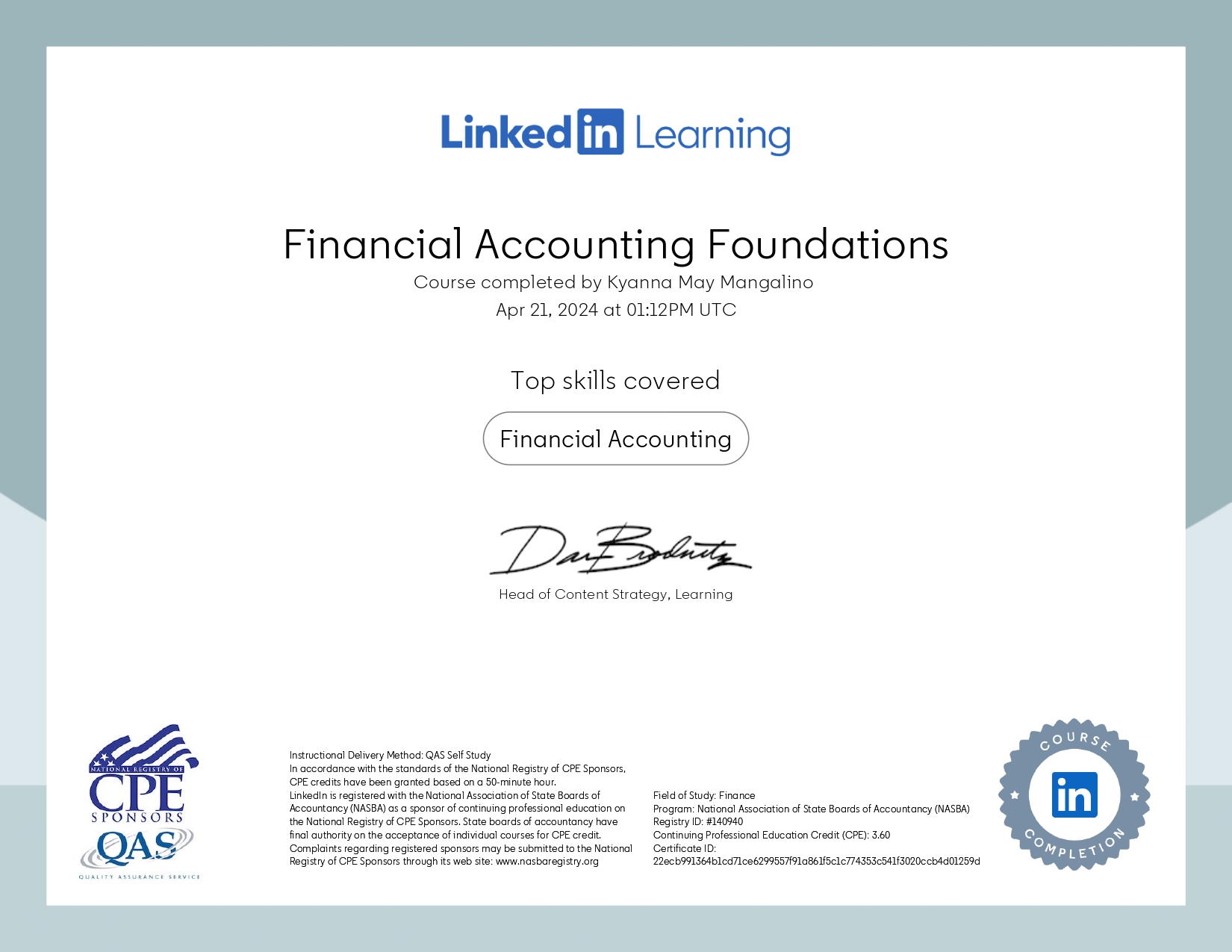 Financial Accounting Foundations