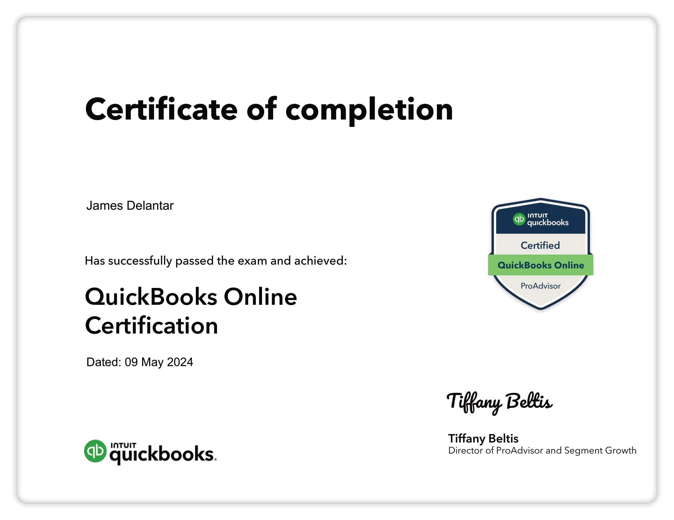 QuickBooks Certification