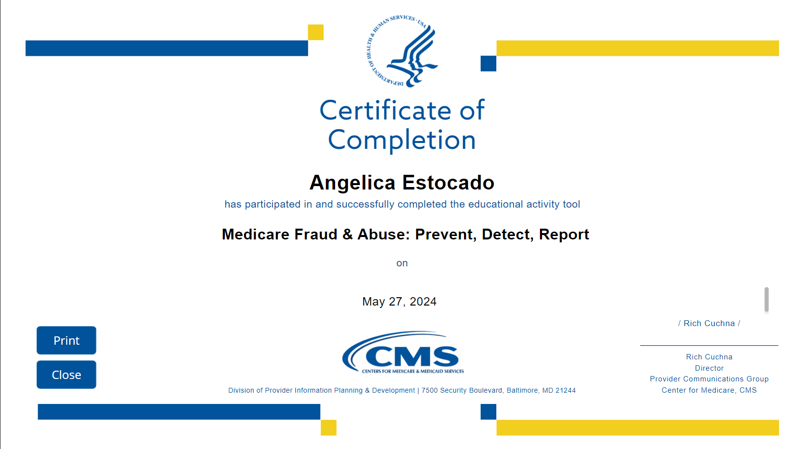 Medicare Fraud & Abuse: Prevent, Detect, Report