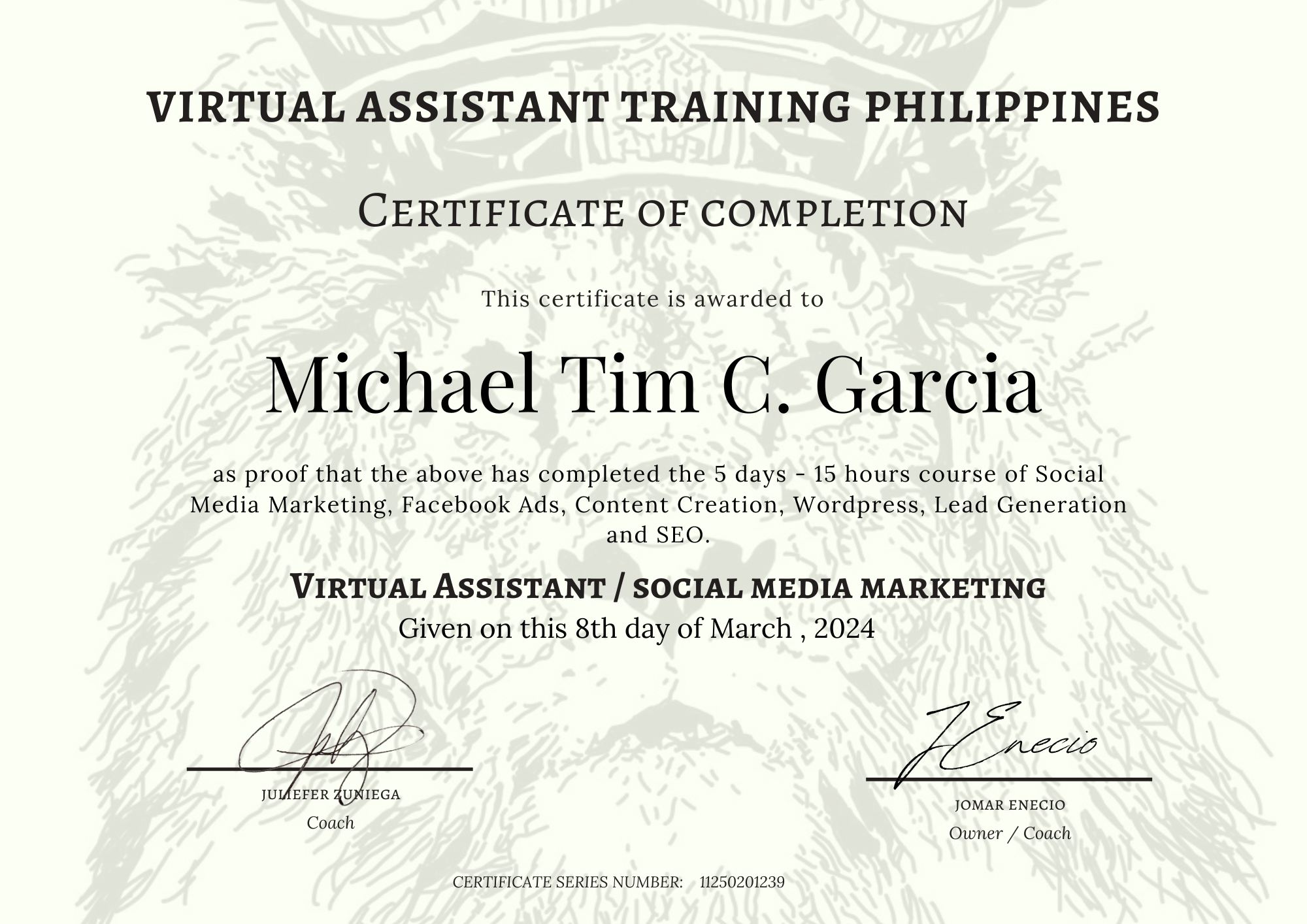 General Virtual Assistance Training