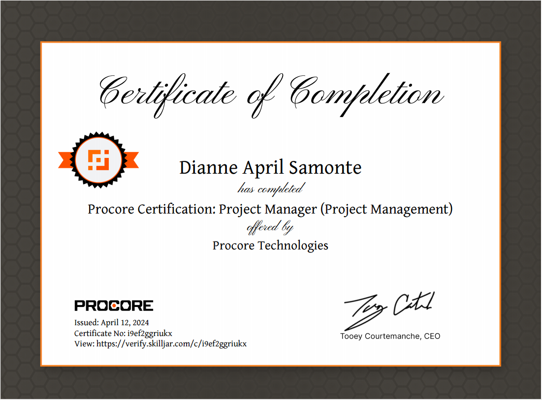 PROCORE SYSTEM MANAGEMENT TRAINING - PROJECT MANAGEMENT