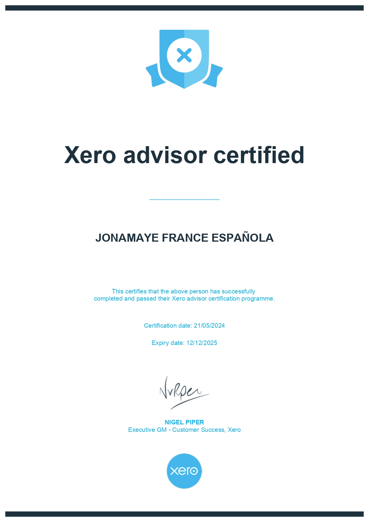 Certified Xero Advisor