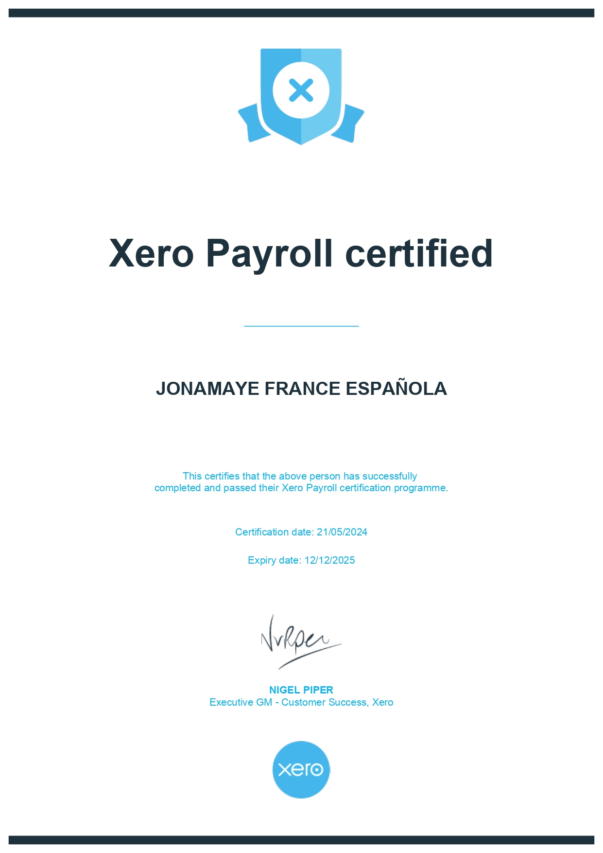 Certified Xero Payroll