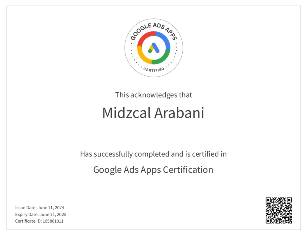 Google Ads Apps Certification