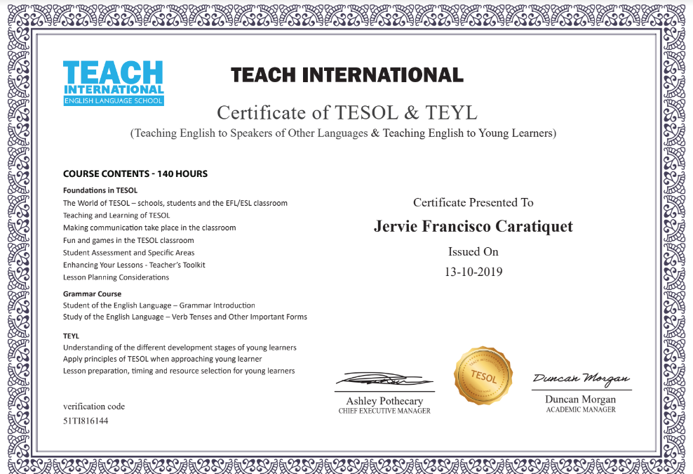 TEACH INTERNATIONAL