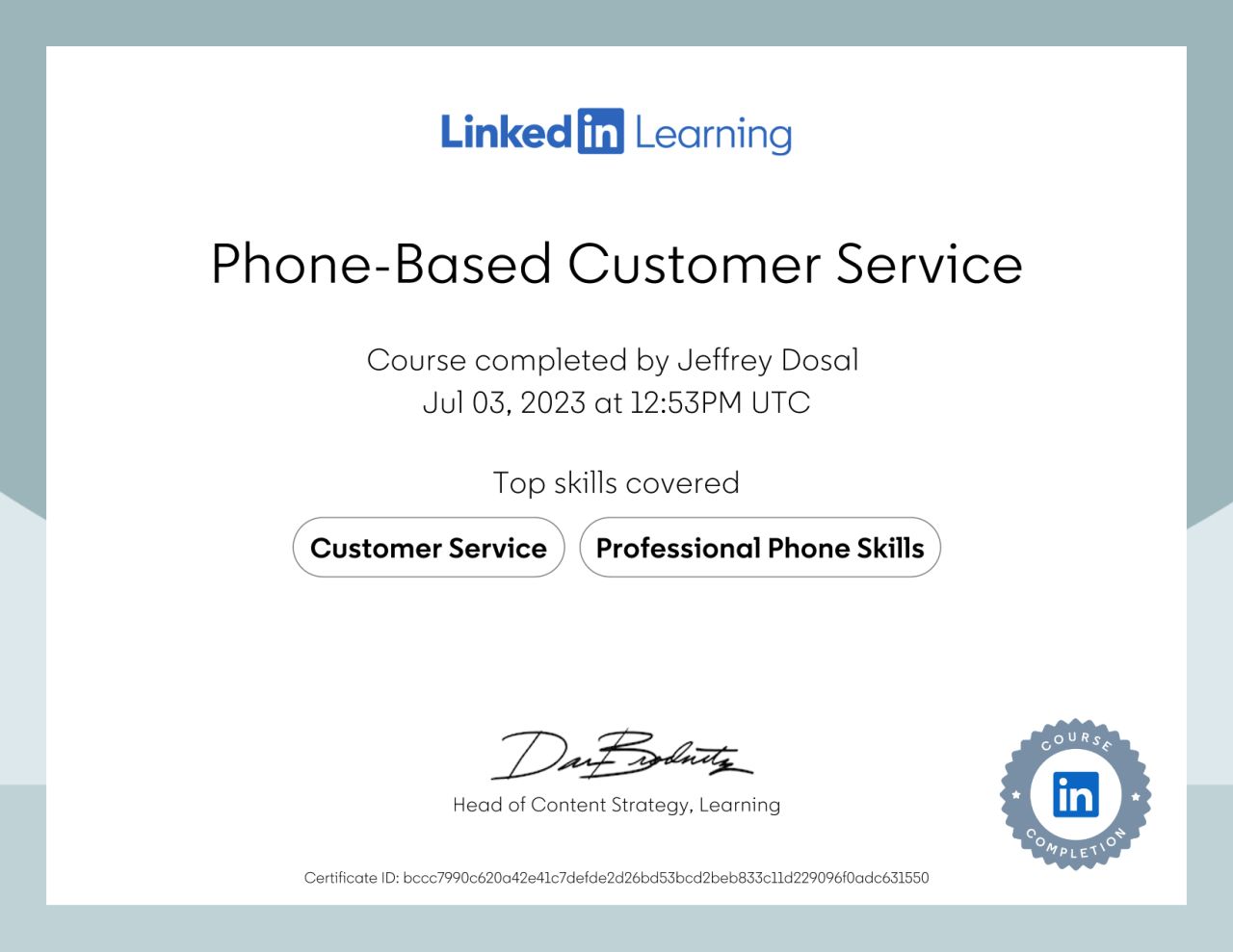 Phone based customer service