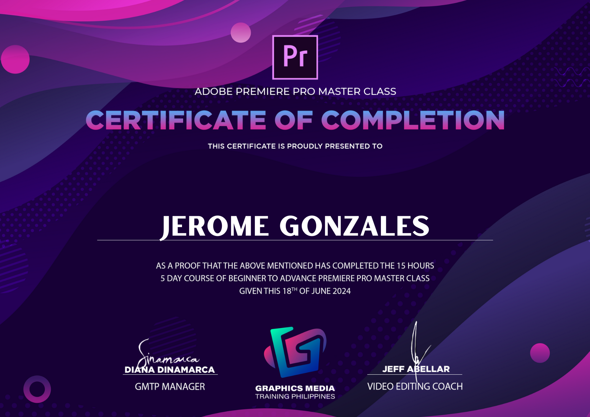 Adobe Premiere Pro Certificate