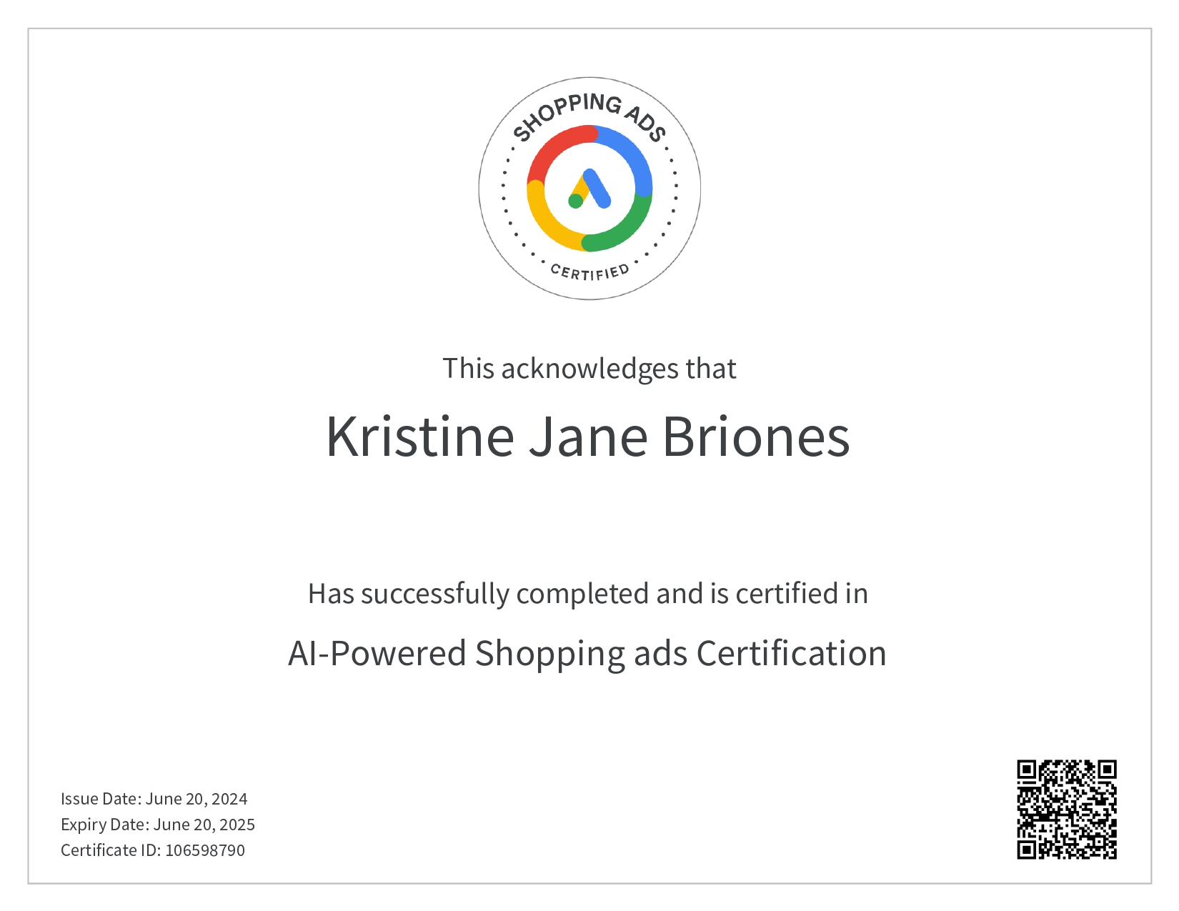 AI-Powered Shopping ads Certification