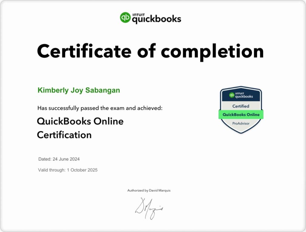 QuickBooks Online Certification