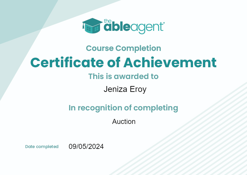 Real Estate/Sales Progression Complete Certificate 4