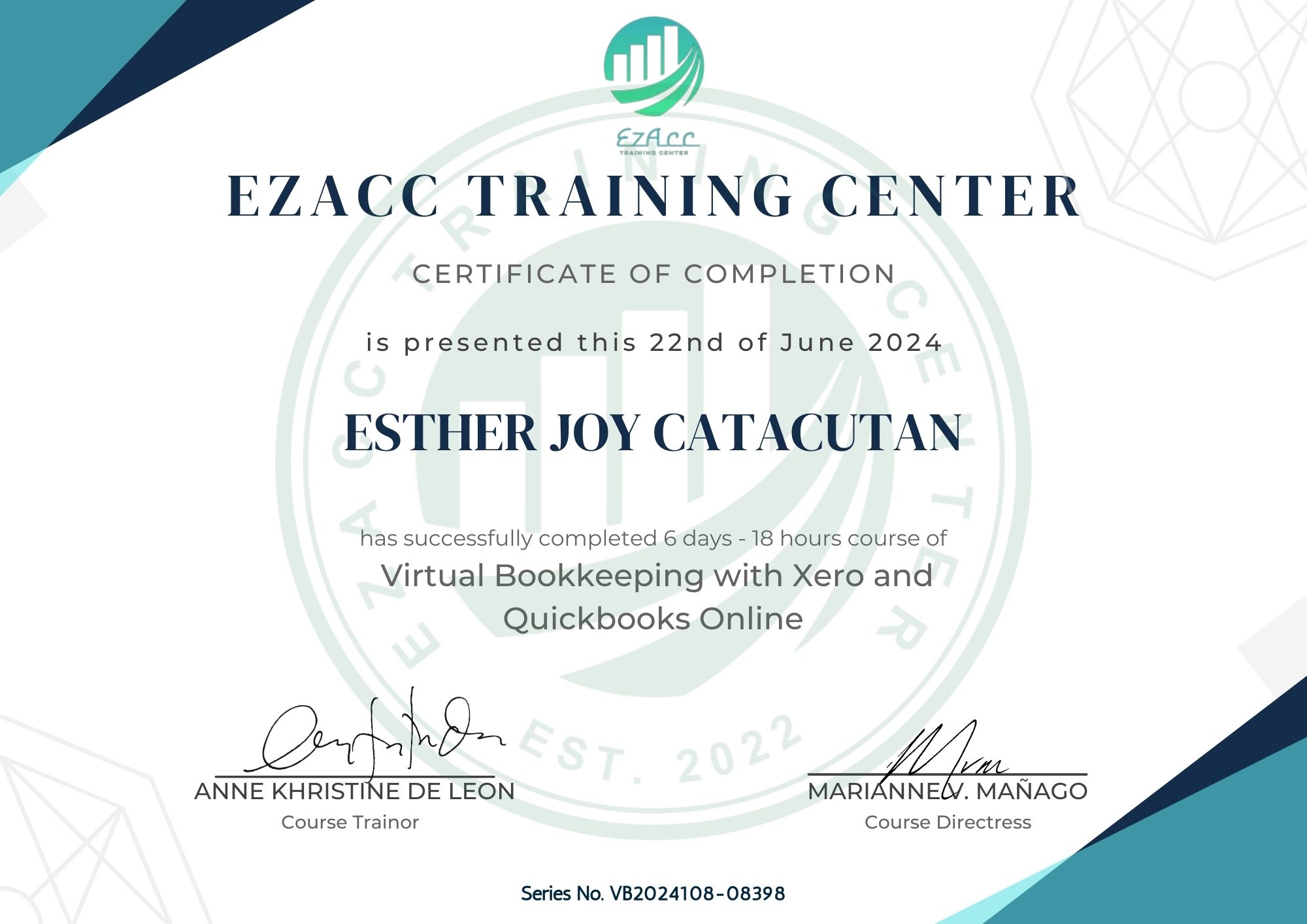 Quickbooks and Xero Training Certificate