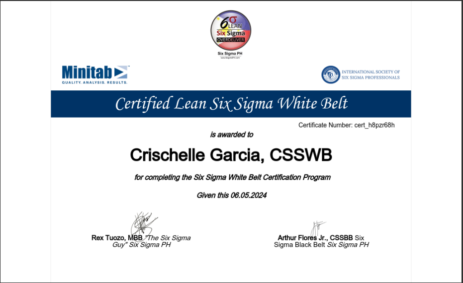 Six Sigma White Belt