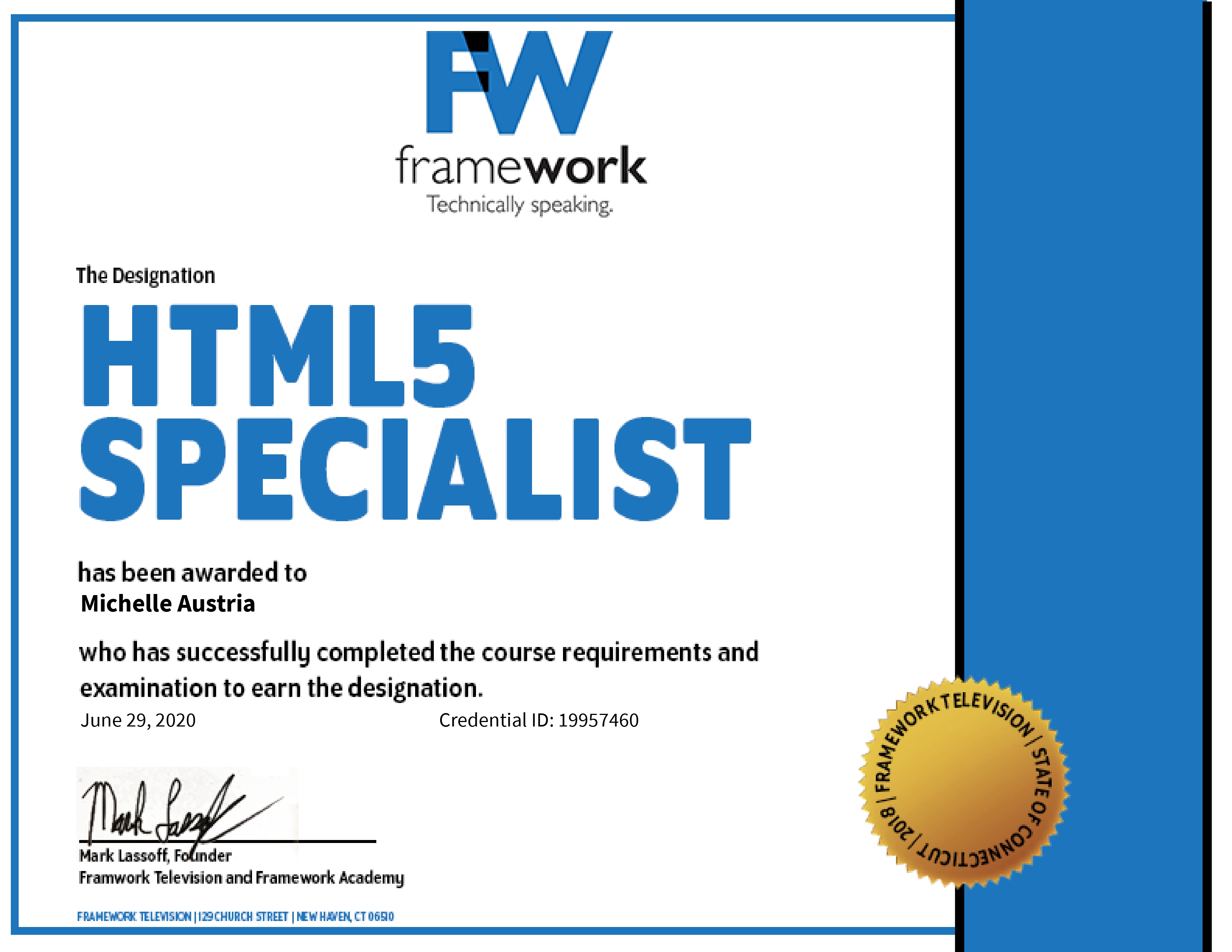 HTML5 Specialist