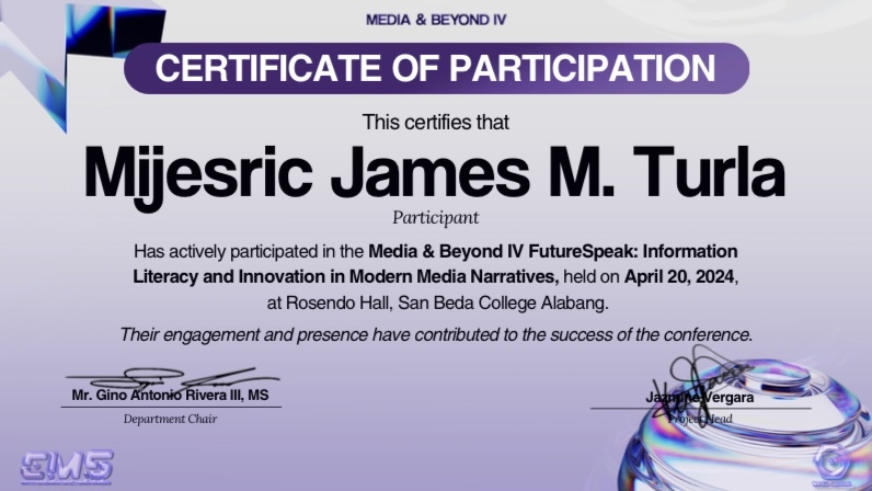 Media and Beyond Certificate