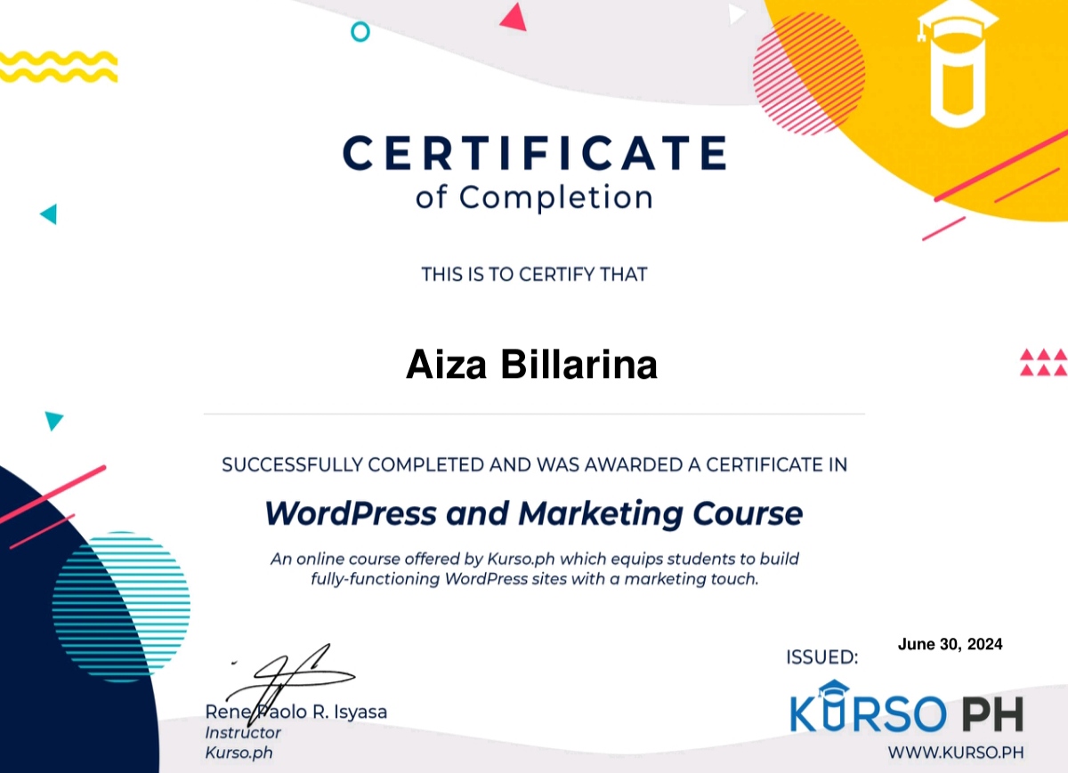 Word Press and Marketing Course