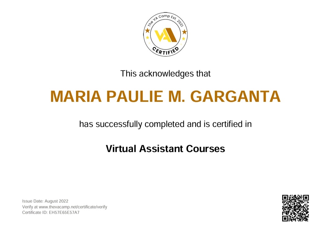 Virtual Assistant Course