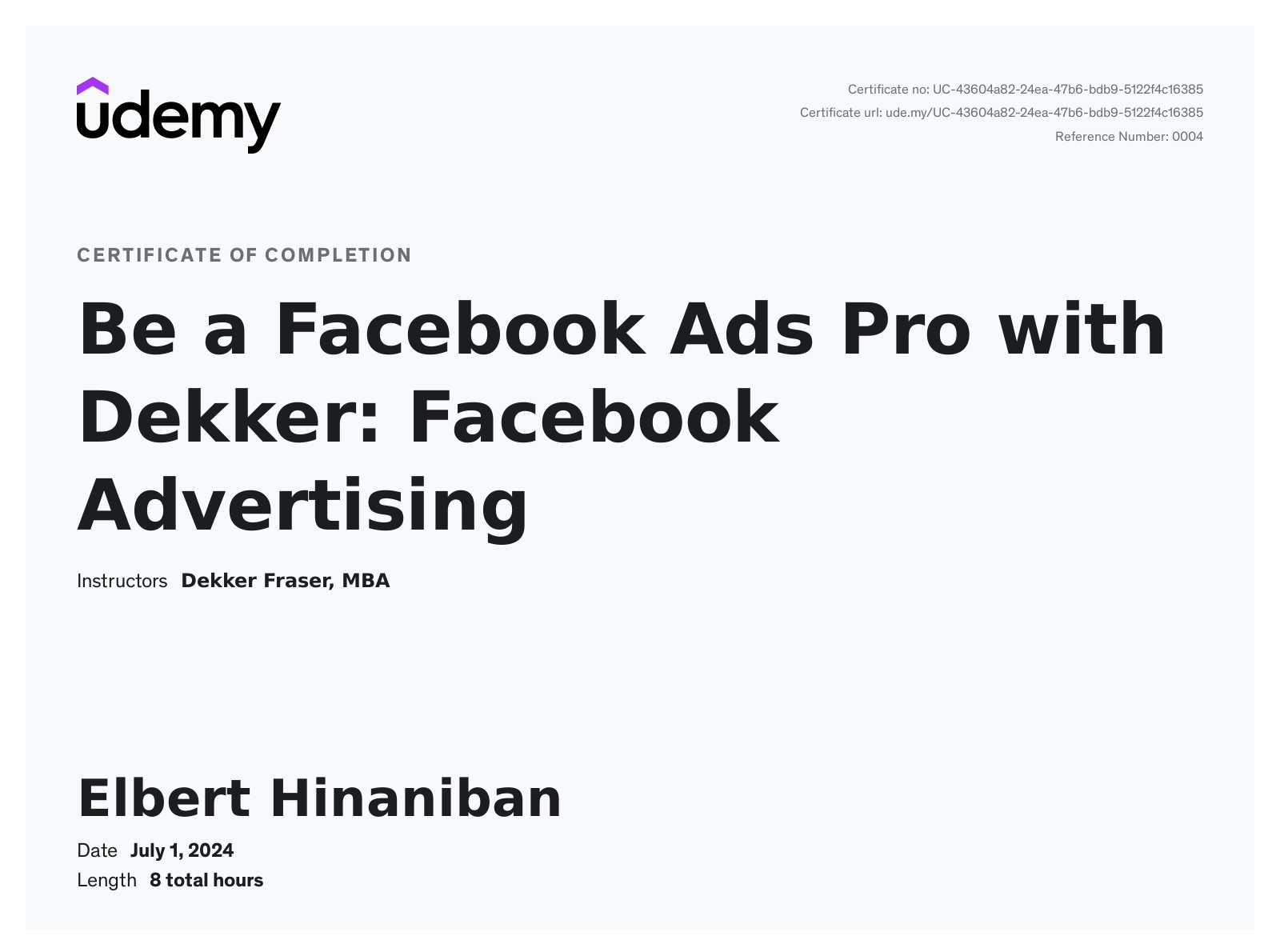 FB ads 2024 (Udemy)