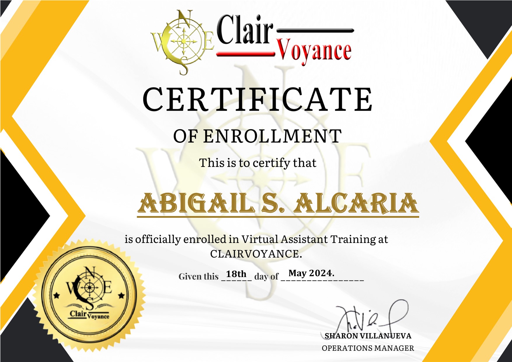 Virtual Assistant Training at Clairvoyance