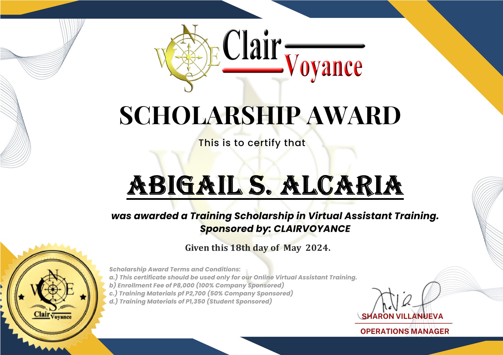 Training Scholarship in Virtual Assistant Training