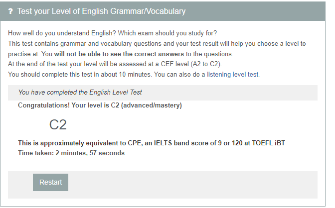 English Assessment