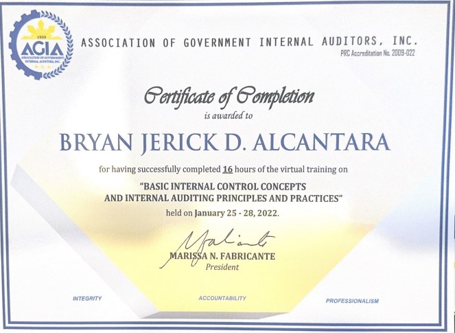 Basic Internal Control Concepts and Internal Auditing Principles and Practices