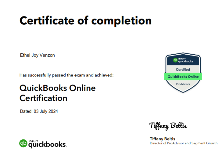QuickBooks Online Certification