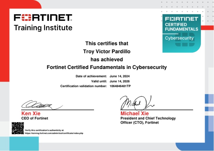 Fortinet Certified Fundamentals in Cybersecurity